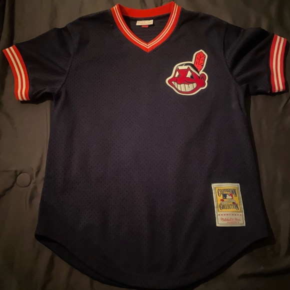 Mitchell and Ness Cleveland Indians Joe Carter Batter Jersey *Deadstock* - Picture 1 of 2